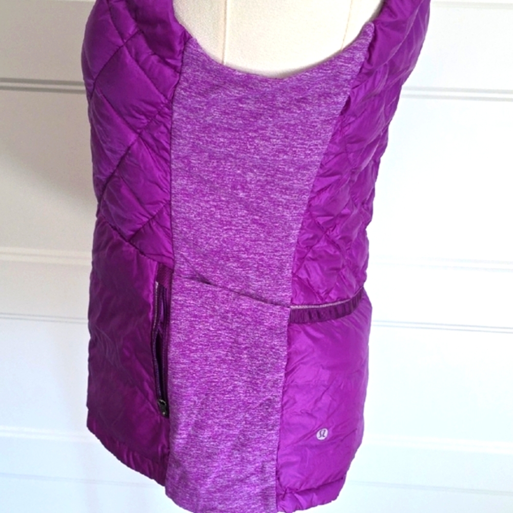 lululemon athletica Women's Quilted Purple Vest - Picture 6 of 7